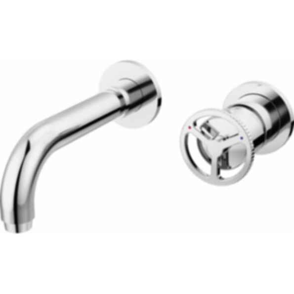 TRINSIC®  Single Handle Wall Mount Bathroom Faucet Trim with Wheel Handle - T3558LF-WL