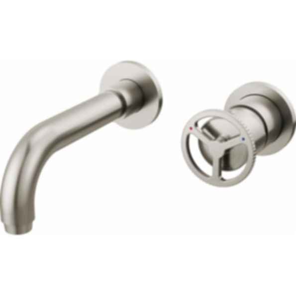TRINSIC®  Single Handle Wall Mount Bathroom Faucet Trim with Wheel Handle - T3558LF-WL