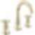 TRINSIC® Two Handle Widespread Bathroom Faucet with Arc Spout and Wheel Handles - 3558-MPU-DST