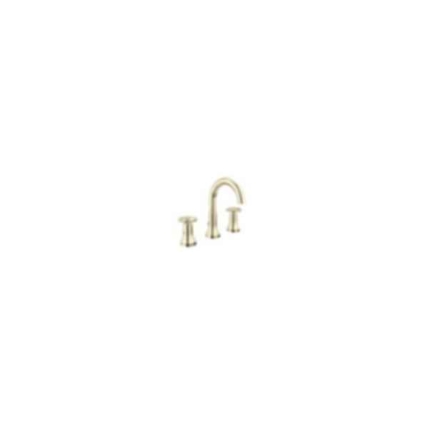 TRINSIC® Two Handle Widespread Bathroom Faucet with Arc Spout and Wheel Handles - 3558-MPU-DST