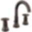 TRINSIC® Two Handle Widespread Bathroom Faucet with Arc Spout and Wheel Handles - 3558-MPU-DST