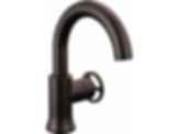 TRINSIC® Single Handle Pull Down Bathroom Faucet with Arc Spout and Wheel Handle - 558HAR-DST