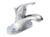 Foundations Single Handle Centerset Bathroom Faucet - Clear Knob handle - B510LF