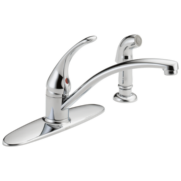 Foundations Single Handle Kitchen Faucet with Spray - B4410LF