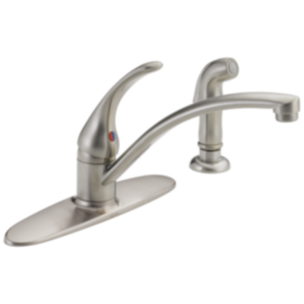 Foundations Single Handle Kitchen Faucet with Spray - B4410LF