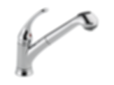 Foundations Single Handle Pull-Out Kitchen Faucet - B4310LF