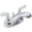 Foundations Two Handle Centerset Bathroom Faucet - Metal Popup - B2510LF