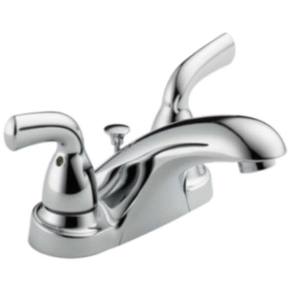 Foundations Two Handle Centerset Bathroom Faucet - Plastic Pop up - B2510LF-PPU