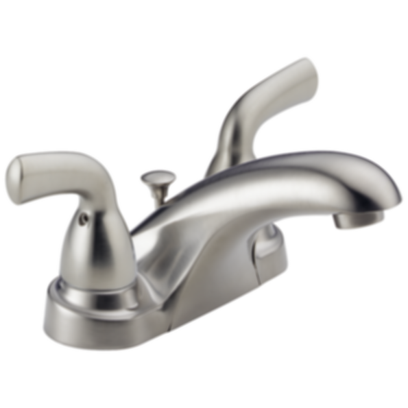 Foundations Two Handle Centerset Bathroom Faucet - Plastic Pop up - B2510LF-PPU