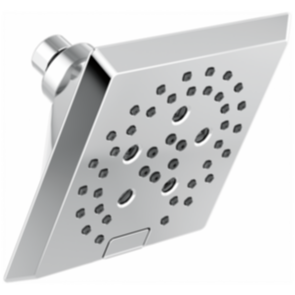 Universal Showering H2Okinetic 5-Setting Angular Modern Raincan Shower Head 5 - 52664
