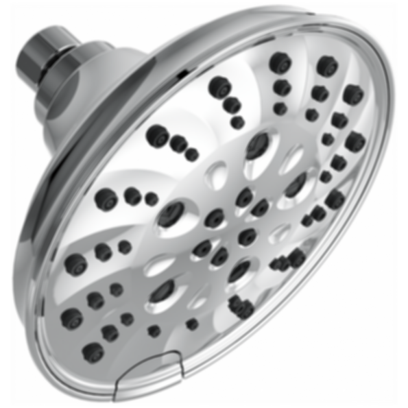 Universal Showering H2Okinetic 5-Setting Traditional Raincan Shower Head - 52669