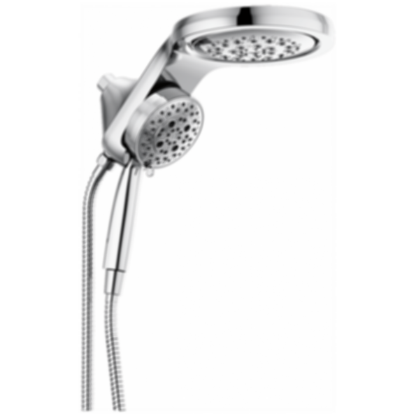 Universal Showering HydroRain H2Okinetic 5-Setting Two-In-One Shower Head - 58680-25