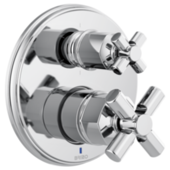 Invari® Pressure Balance Valve With Integrated 6-Function Diverter Trim - Less Handles - T75P676-PCLHP