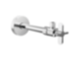 Angled Supply Stop Valve with Cross Handle - BT022204-PC