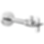 Angled Supply Stop Valve with Cross Handle - BT022204-PC