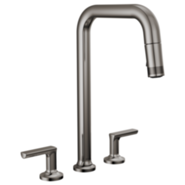 Kintsu Kitchen Widespread Pull-Down Faucet with Square Spout - Less Handles
