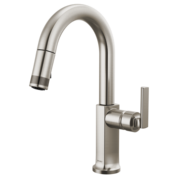Kintsu Kitchen Pull-Down Prep Faucet with Arc Spout - Less Handle