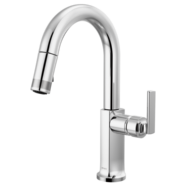 Kintsu Kitchen Pull-Down Prep Faucet with Arc Spout - Less Handle