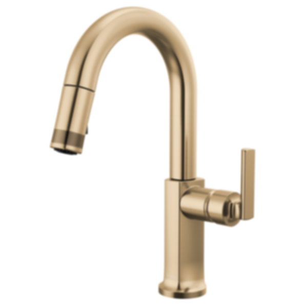 Kintsu Kitchen Pull-Down Prep Faucet with Arc Spout - Less Handle