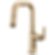 Kintsu Kitchen Pull-Down Prep Faucet with Square Spout - Less Handle