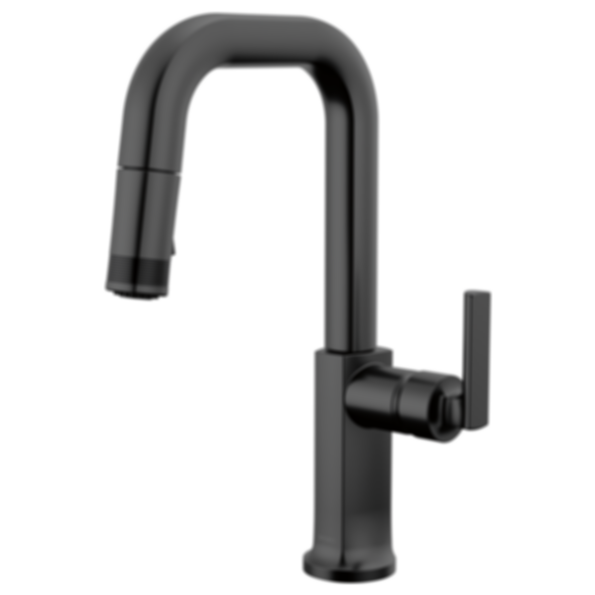 Kintsu Kitchen Pull-Down Prep Faucet with Square Spout - Less Handle