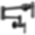 Kintsu Kitchen Wall Mount Knob Handle Pot Filler Faucet