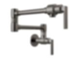Kintsu Kitchen Wall Mount Pot Filler with Lever Handle