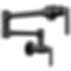 Kintsu Kitchen Wall Mount Pot Filler with Lever Handle