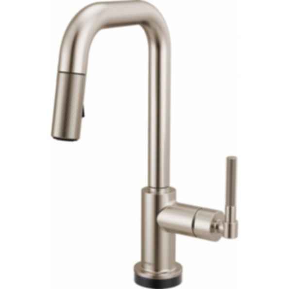 LITZE® Smarttouch Pull-Down Prep Faucet with Square Spout - Knurled Handle - 64953LF