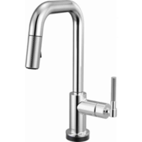 LITZE® Smarttouch Pull-Down Prep Faucet with Square Spout - Knurled Handle - 64953LF