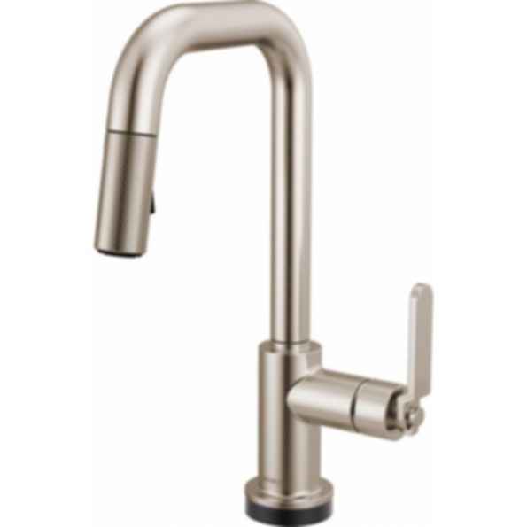 LITZE® Smarttouch Pull-Down Prep Faucet with Square Spout - Industrial Handle - 64954LF