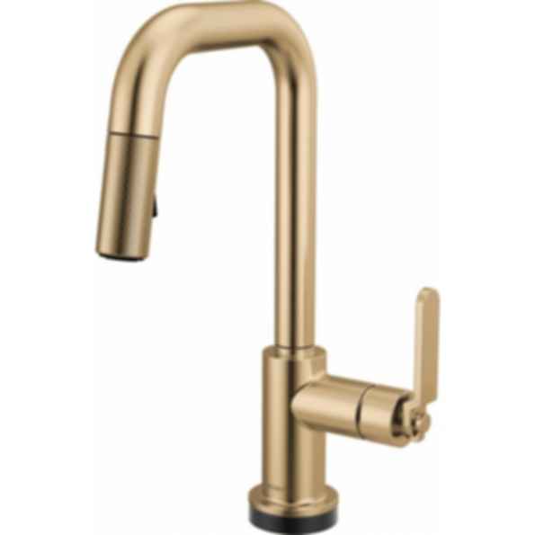 LITZE® Smarttouch Pull-Down Prep Faucet with Square Spout - Industrial Handle - 64954LF