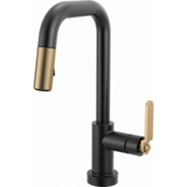 LITZE® Smarttouch Pull-Down Prep Faucet with Square Spout - Industrial Handle - 64954LF
