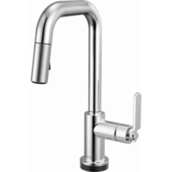LITZE® Smarttouch Pull-Down Prep Faucet with Square Spout - Industrial Handle - 64954LF