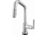 LITZE® Smarttouch Pull-Down Prep Faucet with Angle Spout - Knurled Handle - 64963LF