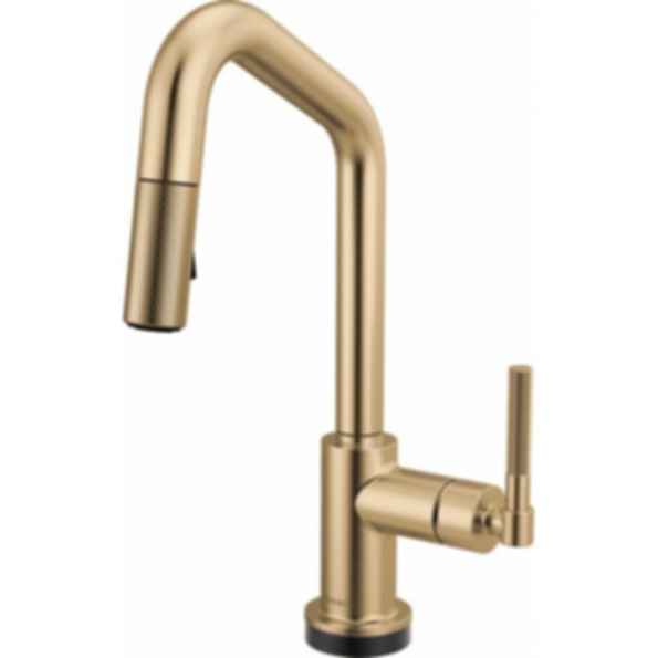 LITZE® Smarttouch Pull-Down Prep Faucet with Angle Spout - Knurled Handle - 64963LF