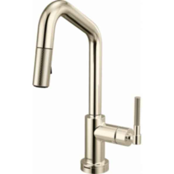 LITZE® Smarttouch Pull-Down Prep Faucet with Angle Spout - Knurled Handle - 64963LF