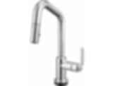 LITZE® Smarttouch Pull-Down Prep Faucet with Angle Spout - Industrial Handle - 64964LF