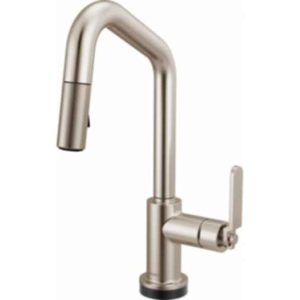 LITZE® Smarttouch Pull-Down Prep Faucet with Angle Spout - Industrial Handle - 64964LF