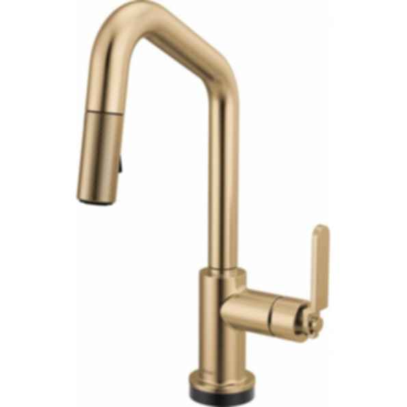 LITZE® Smarttouch Pull-Down Prep Faucet with Angle Spout - Industrial Handle - 64964LF