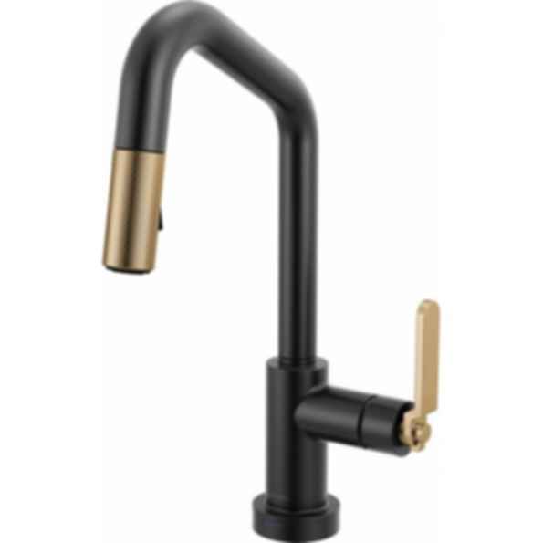 LITZE® Smarttouch Pull-Down Prep Faucet with Angle Spout - Industrial Handle - 64964LF
