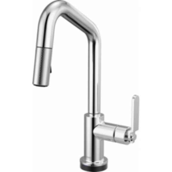LITZE® Smarttouch Pull-Down Prep Faucet with Angle Spout - Industrial Handle - 64964LF