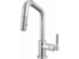 LITZE® Pull-Down Prep Faucet with Angle Spout - Knurled Handle - 63963LF