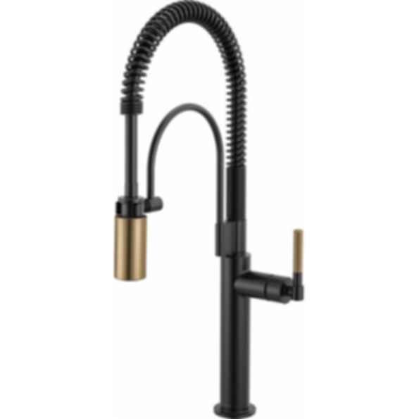 LITZE® Semi-Professional Kitchen Faucet - Knurled Handle - 63343LF