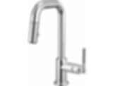 LITZE® Pull-Down Prep Faucet with Square Spout - Knurled Handle - 63953LF