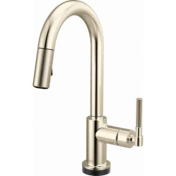 LITZE® Smarttouch Pull-Down Prep Faucet with Arc Spout - Knurled Handle - 64943LF