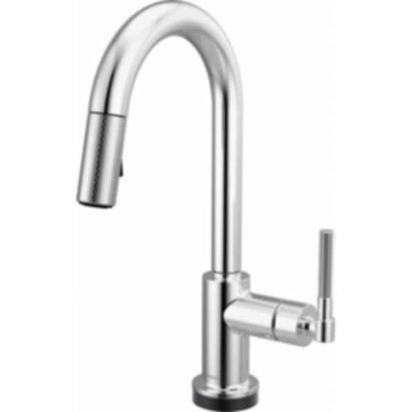 LITZE® Smarttouch Pull-Down Prep Faucet with Arc Spout - Knurled Handle - 64943LF