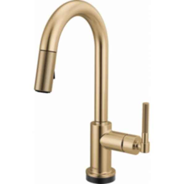 LITZE® Smarttouch Pull-Down Prep Faucet with Arc Spout - Knurled Handle - 64943LF