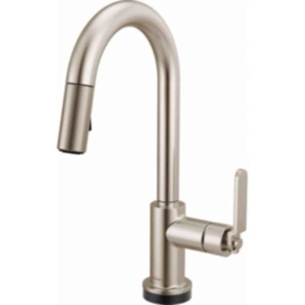 LITZE® Smarttouch Pull-Down Prep Faucet with Arc Spout - Industrial Handle - 64944LF