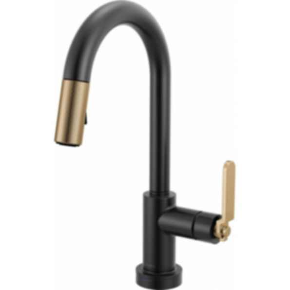LITZE® Smarttouch Pull-Down Prep Faucet with Arc Spout - Industrial Handle - 64944LF